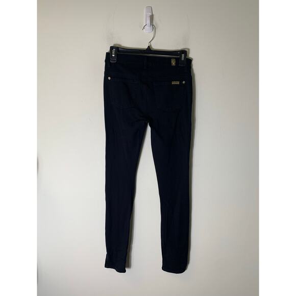 7 for All Mankind Black Jeans Style Pants. Low Rise and Skinny Sz 26 - Picture 2 of 2